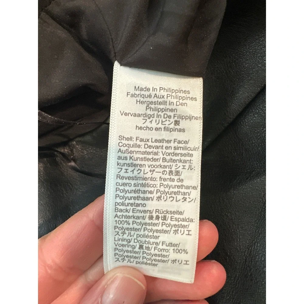 J.Crew Womens Black Faux Leather A-Line Mini Skirt BC893 Size 6 NWT